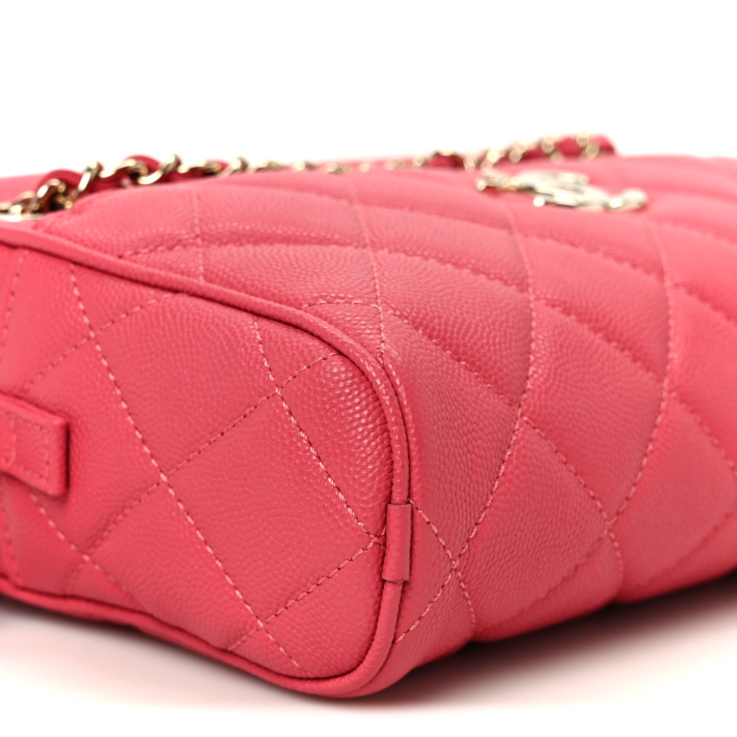 Chanel Caviar Quilted Small In & Out Camera Case Pink 10 of 11