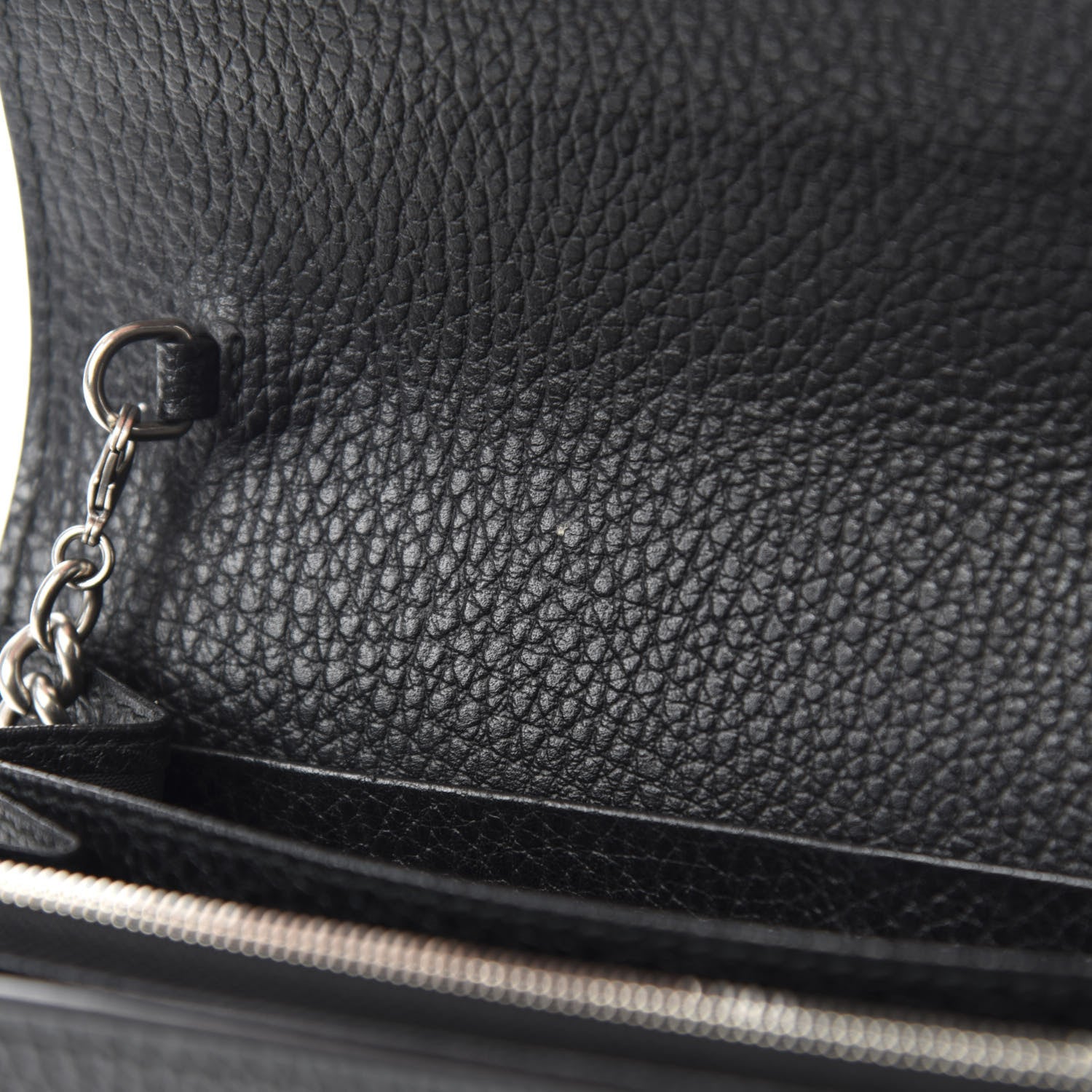 Gucci Calfskin Mini Dionysus Chain Wallet Black 10 of 13