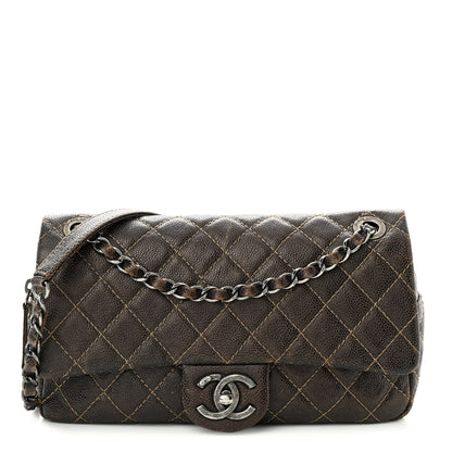 Chanel Iridescent Caviar Quilted Small Chic Flap Brown 1 of 12