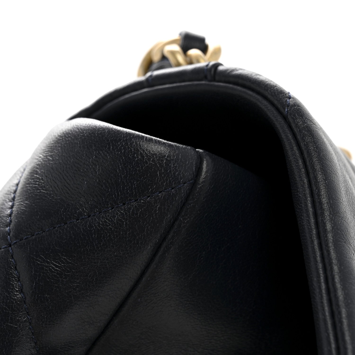 Chanel Lambskin Quilted Medium Chanel 19 Flap Navy Blue 14 of 14
