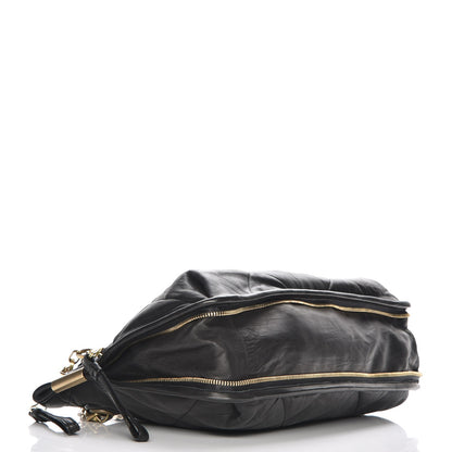 Lanvin Lambskin Quilted Medium Amalia Shoulder Bag Black 4 of 6