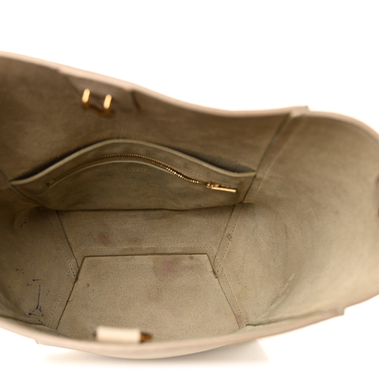 Soft Grained Calfskin Small Sangle Bucket Bag Light Taupe