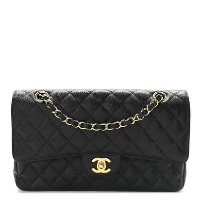 Chanel Caviar Quilted Medium Double Flap Black 1 of 9