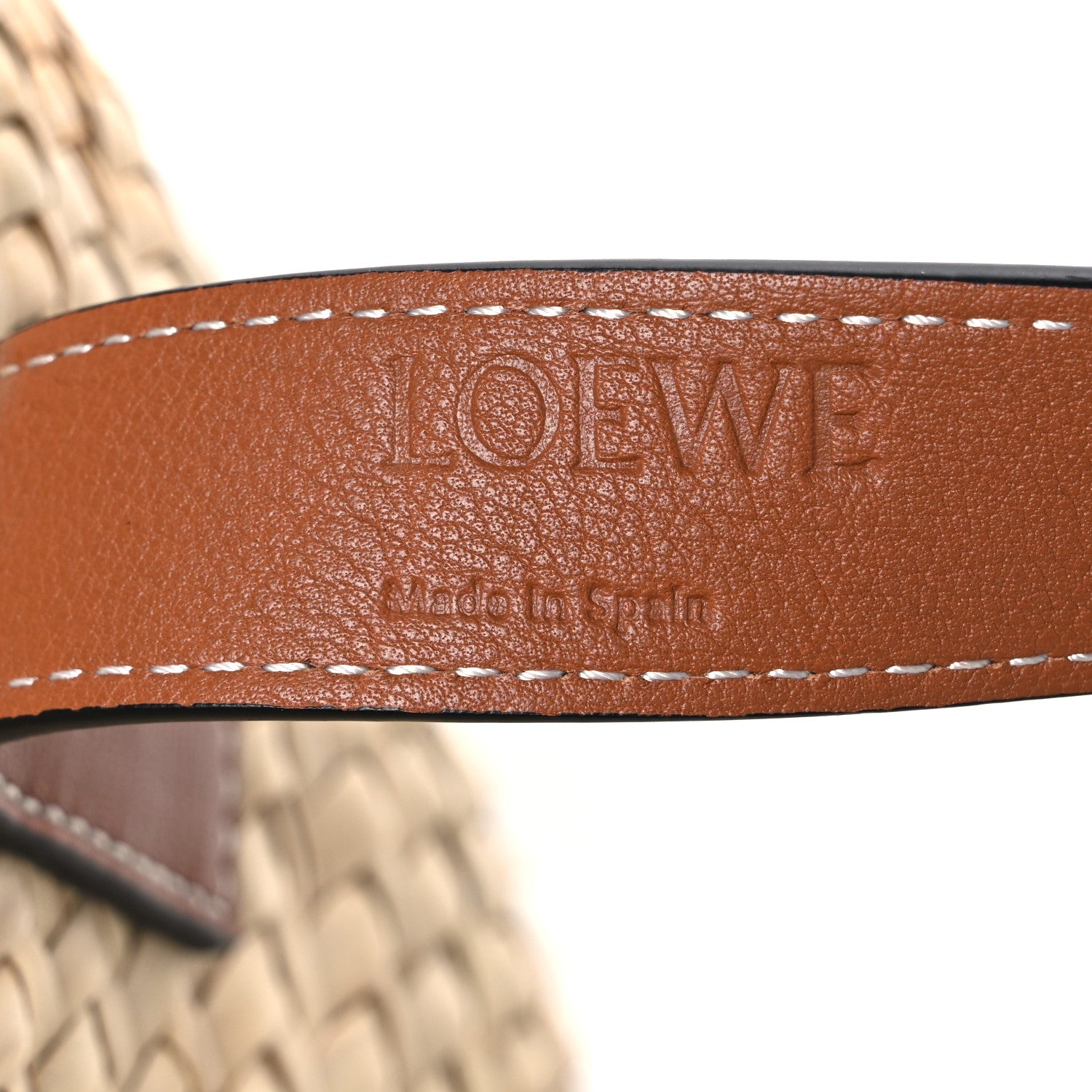 Loewe Raffia Small Basket Tote Bag Natural Tan 5 of 8