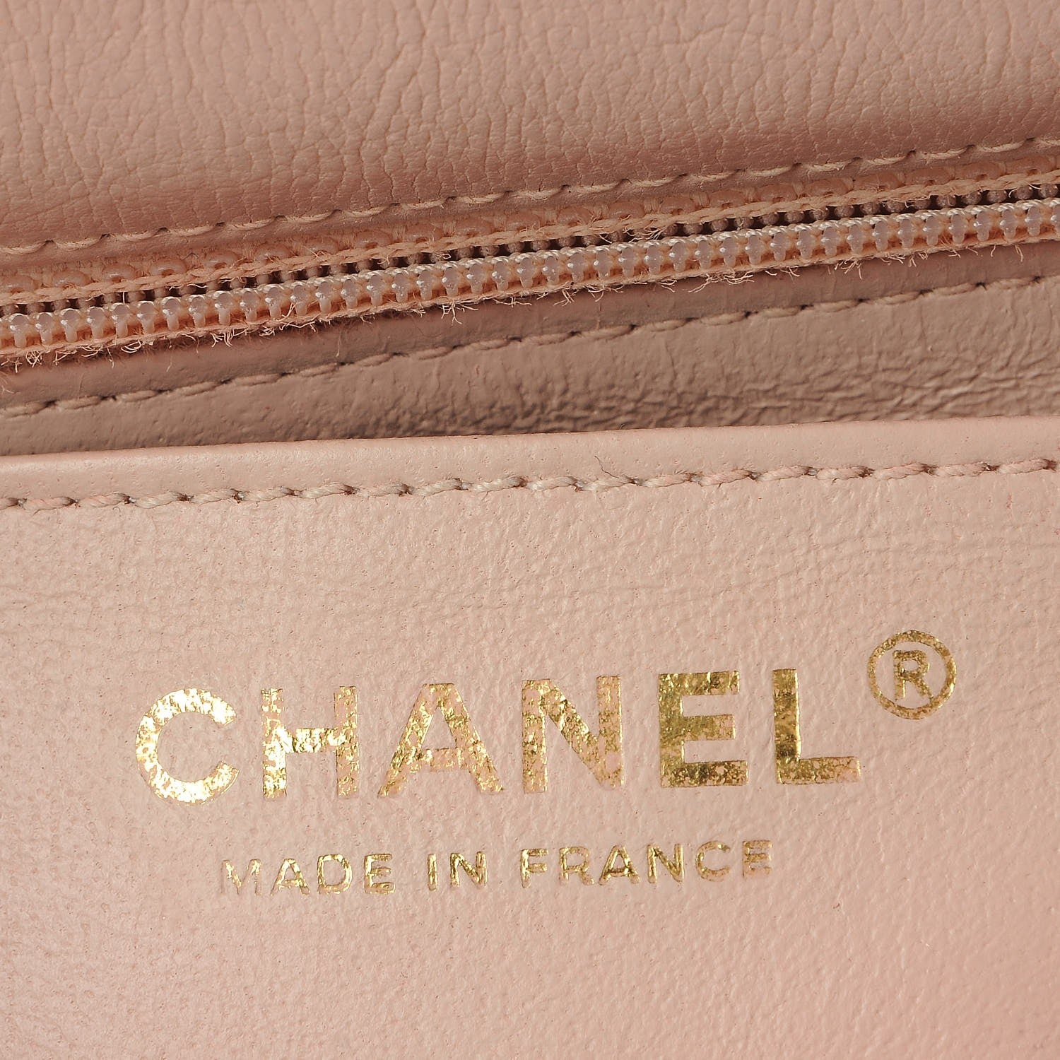 Chanel Calfskin Chevron Quilted Mini Rectangular Flap Light Pink 6 of 8