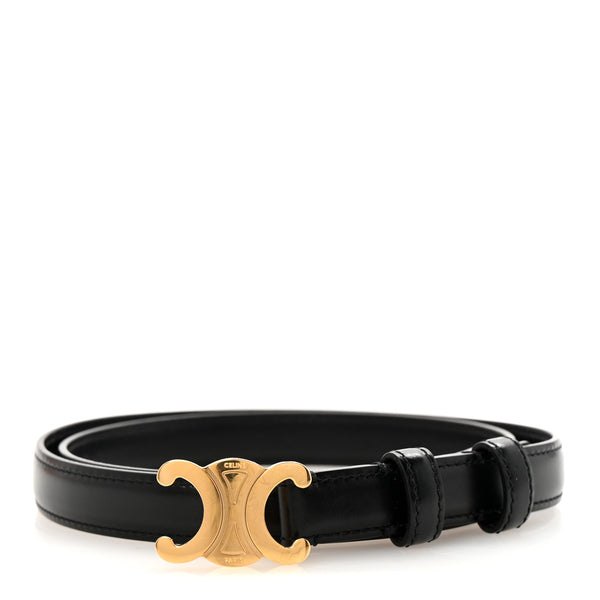 CELINE THIN FRAME レザー ベルト CELINE(セリーヌ) Leather Medium Triomphe BeltレザーベルトF-BP-2202