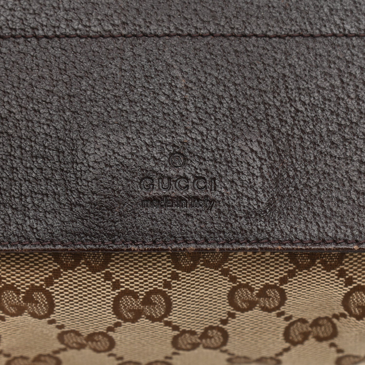 Gucci GG Monogram Double Pocket Belt Bag Dark Brown 6 of 13