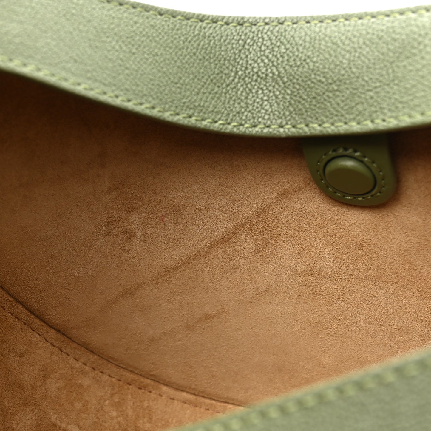 Satin Calfskin Jacquard Luna Bag Avocado Green