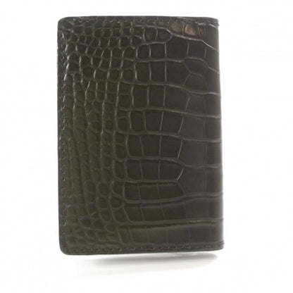 Burberry Alligator Organizer Wallet Black 2 of 8