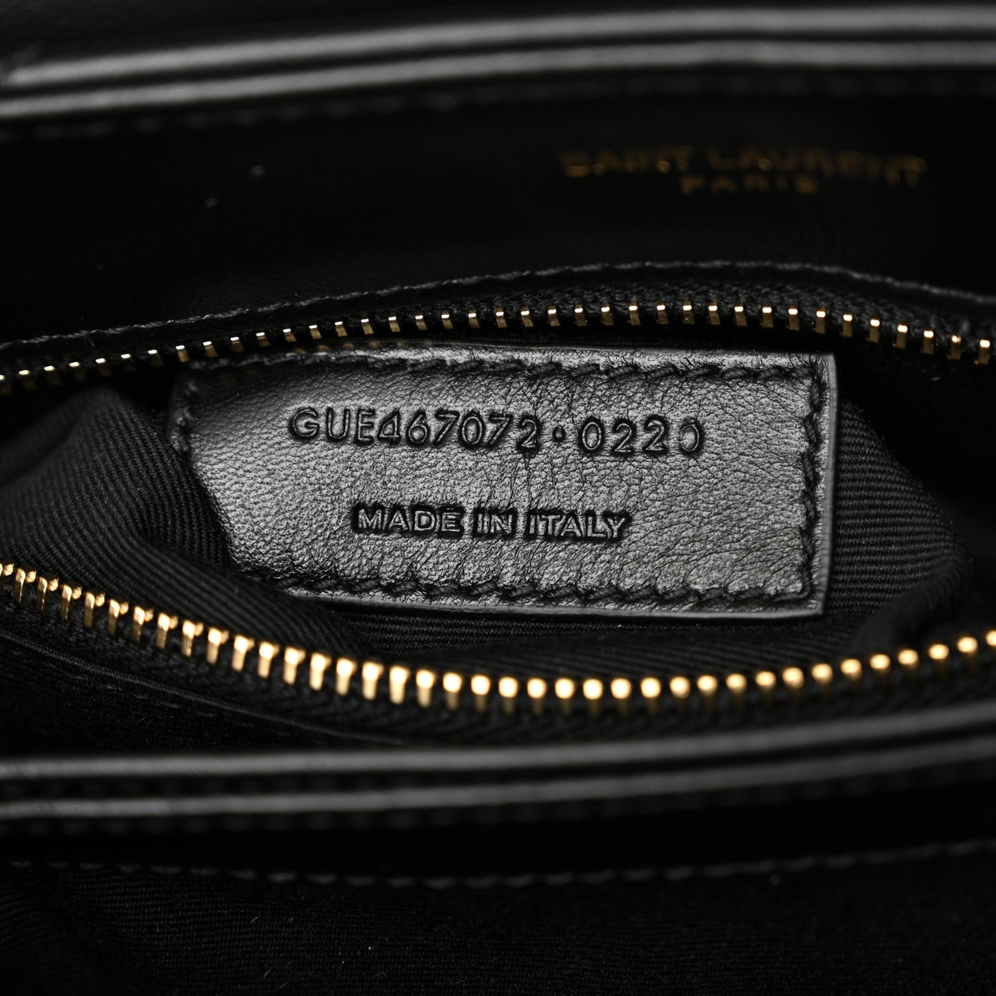 Calfskin Y Quilted Monogram Toy Loulou Crossbody Bag Black