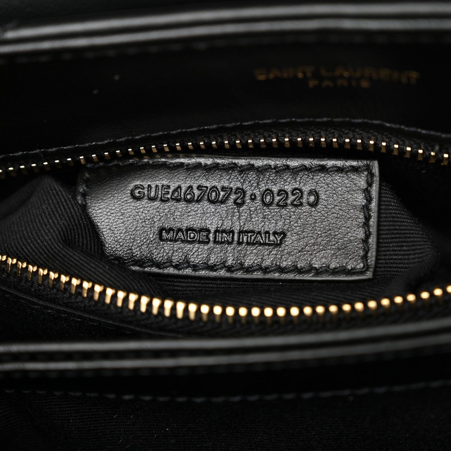 Saint Laurent Calfskin Y Quilted Monogram Toy Loulou Crossbody Bag Black 7 of 11