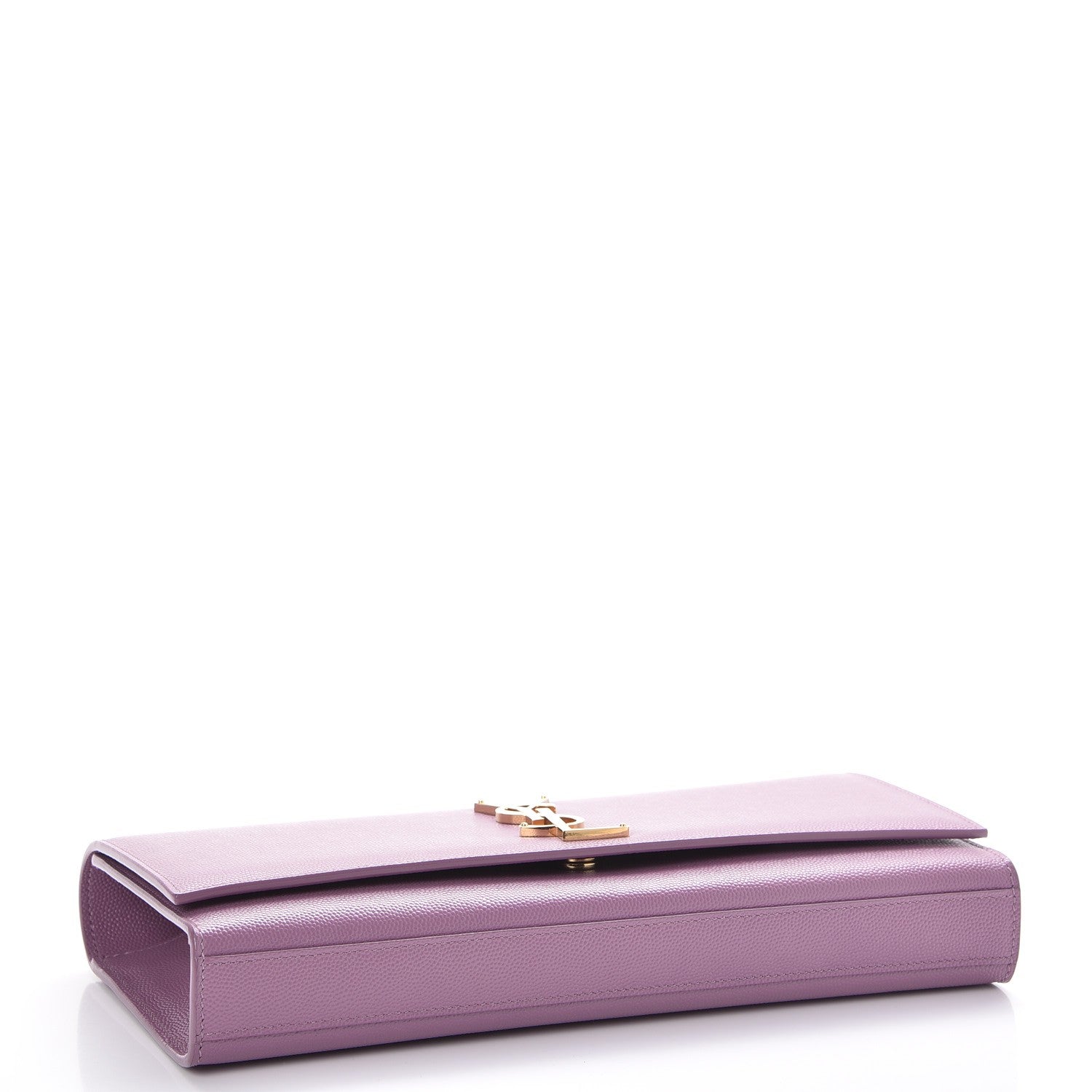 Saint Laurent Grain De Poudre Classic Monogram Cassandre Clutch Lilac 4 of 7