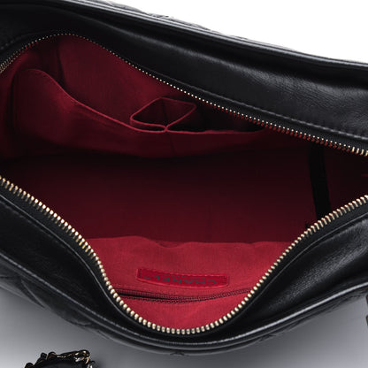 Chanel Aged Calfskin Quilted Medium Gabrielle Hobo Black 3 of 4
