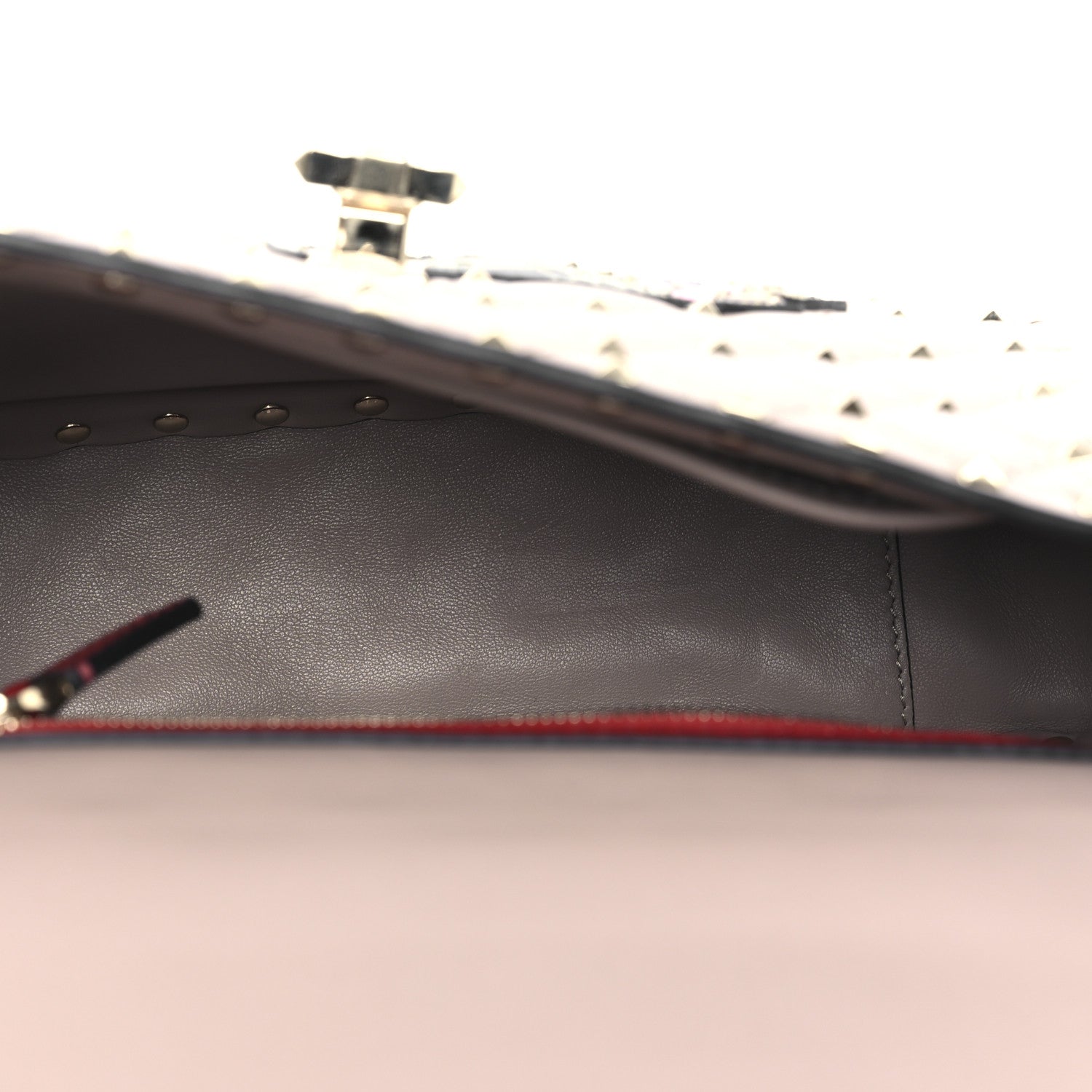 Valentino Garavani Nappa Butterfly Medium Rockstud Spike Shoulder Bag Poudre 4 of 9