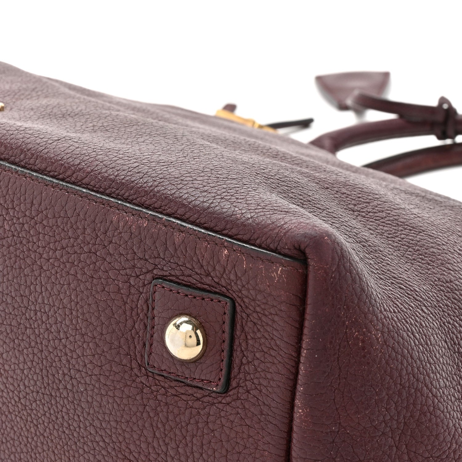 Mulberry Classic Grained Calfskin Alice Satchel Oxblood 18 of 20