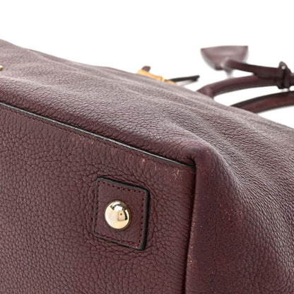 Mulberry Classic Grained Calfskin Alice Satchel Oxblood 18 of 20