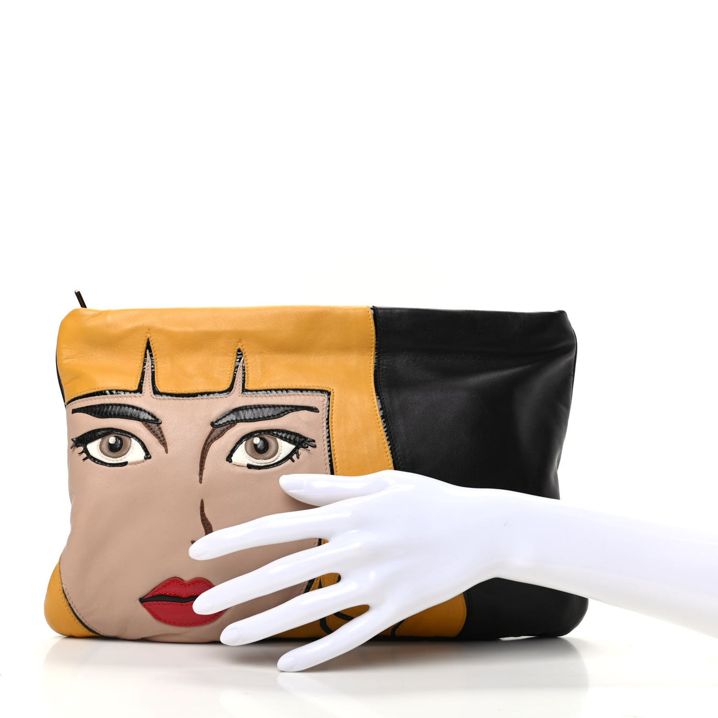 Nappa Pop Girl Zip Pouch Black