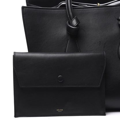Celine Smooth Calfskin Small Tie Knot Tote Black 8 of 10