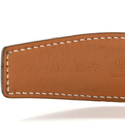 Hermes Box Chamonix 32mm Belt Strap 90 36 Black Gold 4 of 11