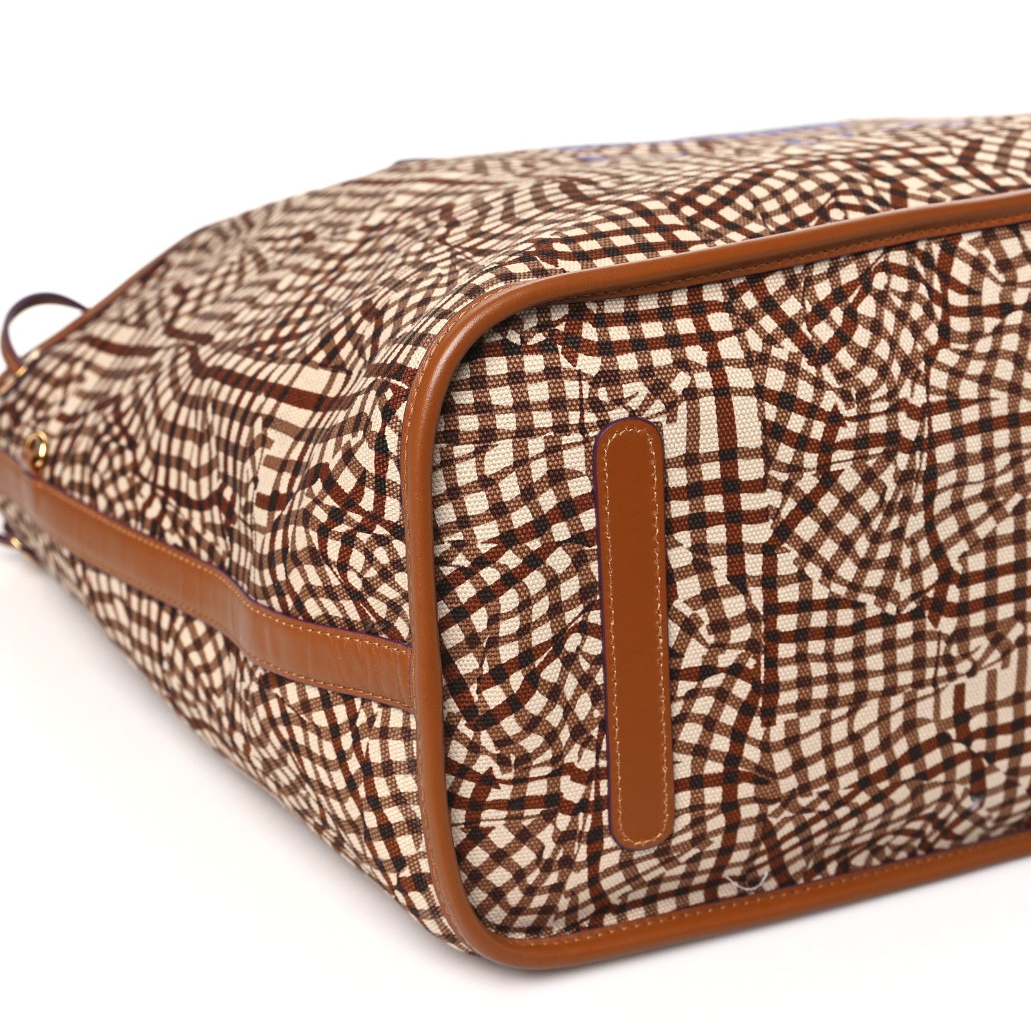 MCM Visetos Large Liz Reversible Shopper Tote Cognac 12 of 15