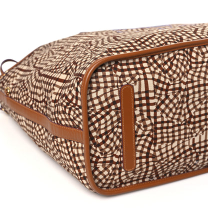 MCM Visetos Large Liz Reversible Shopper Tote Cognac 12 of 15