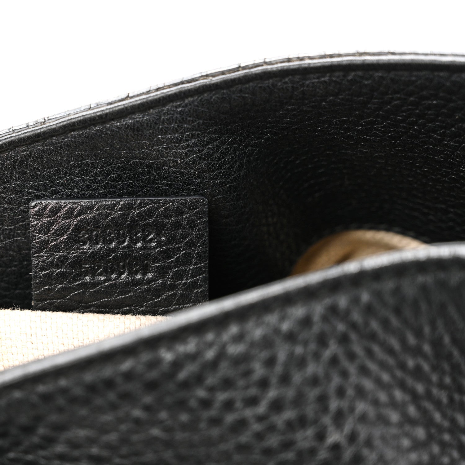 Gucci Pebbled Calfskin Medium Soho Chain Shoulder Bag Black 7 of 10