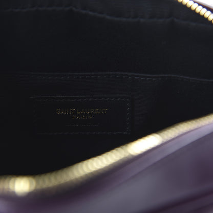 Saint Laurent Calfskin Matelasse Monogram Lou Camera Bag Purple 8 of 9