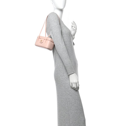 Chanel Shiny Caviar Preppy Coco Long Vanity With Strap Light Pink 2 of 11