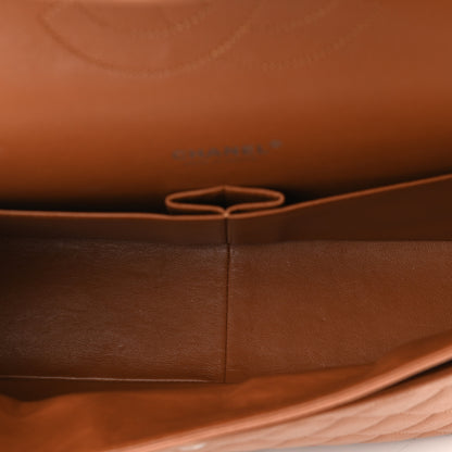 Chanel Caviar Quilted Maxi Double Flap Light Brown 4 of 9