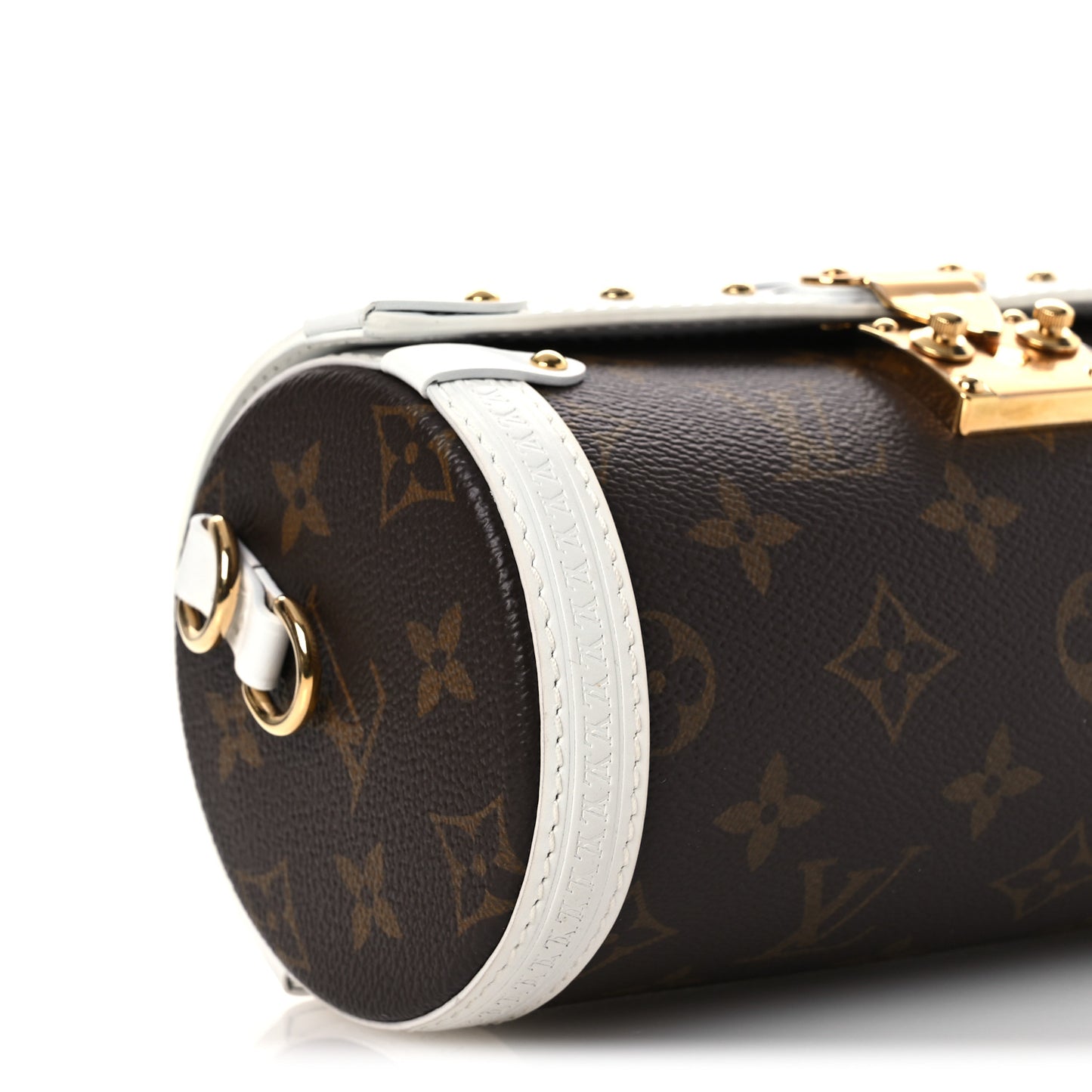 Monogram LV Match Papillon Trunk White