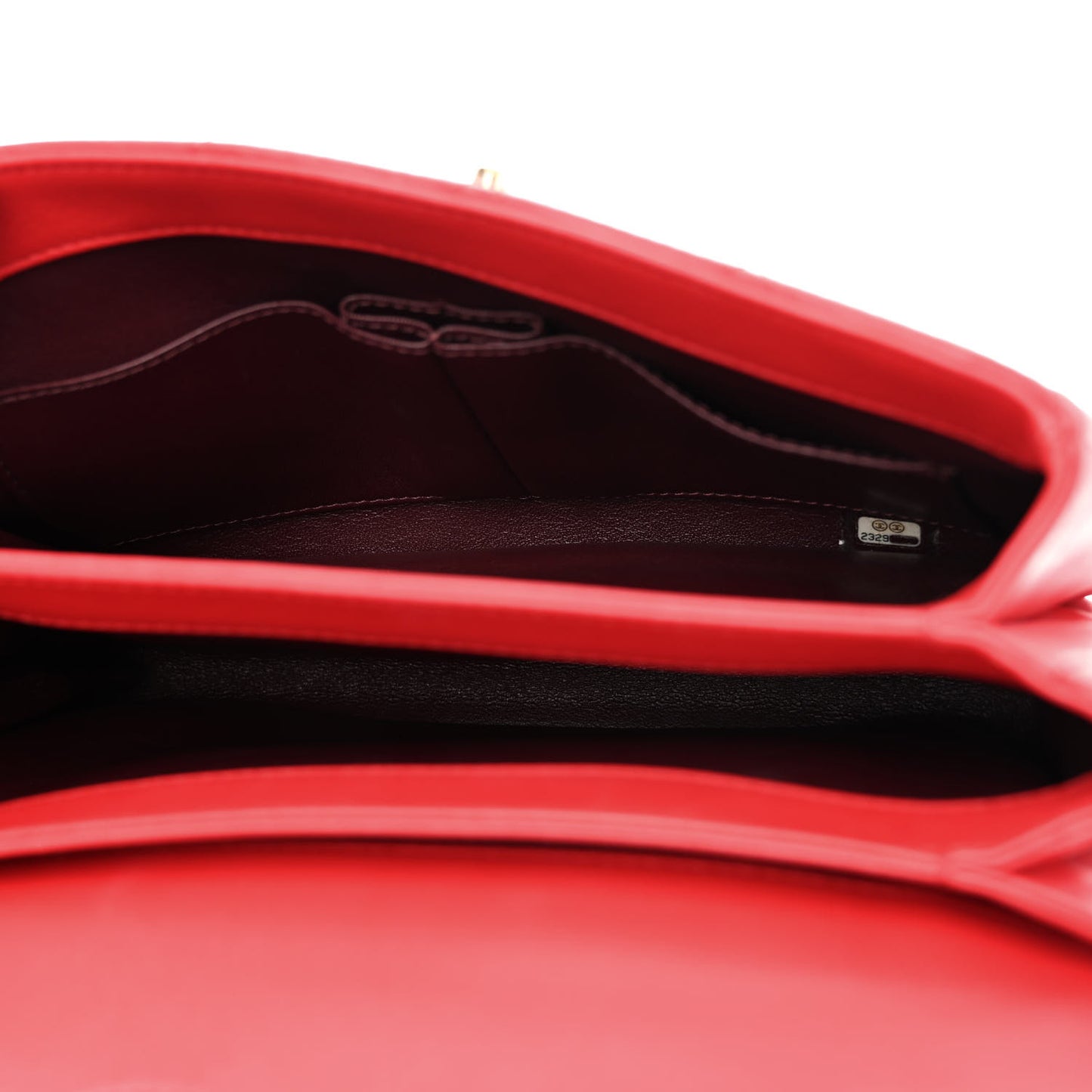 Lambskin Quilted Small Trendy CC Flap Dual Handle Bag Red