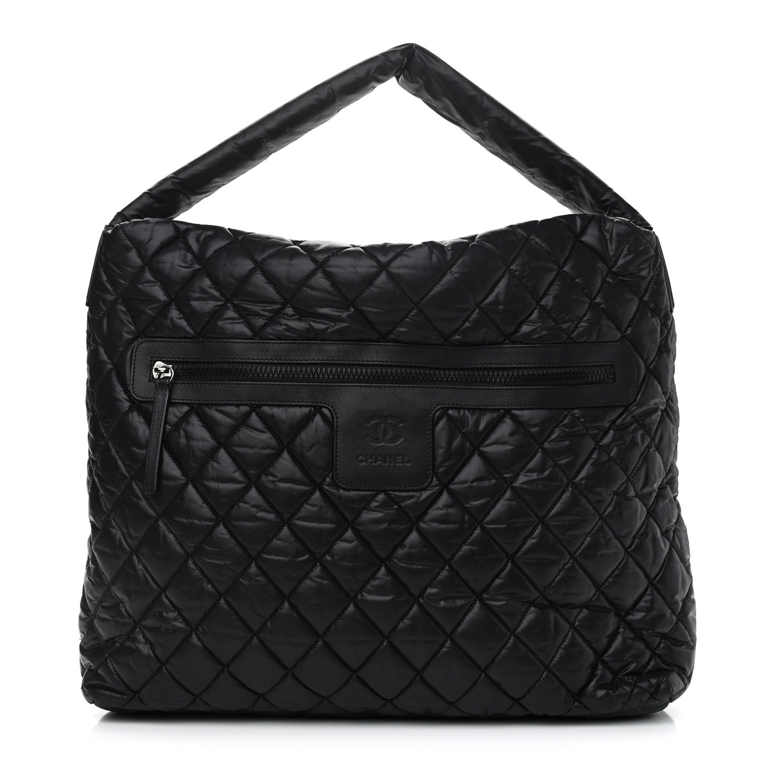 Chanel Nylon Quilted Coco Cocoon Hobo Black 1 of 12