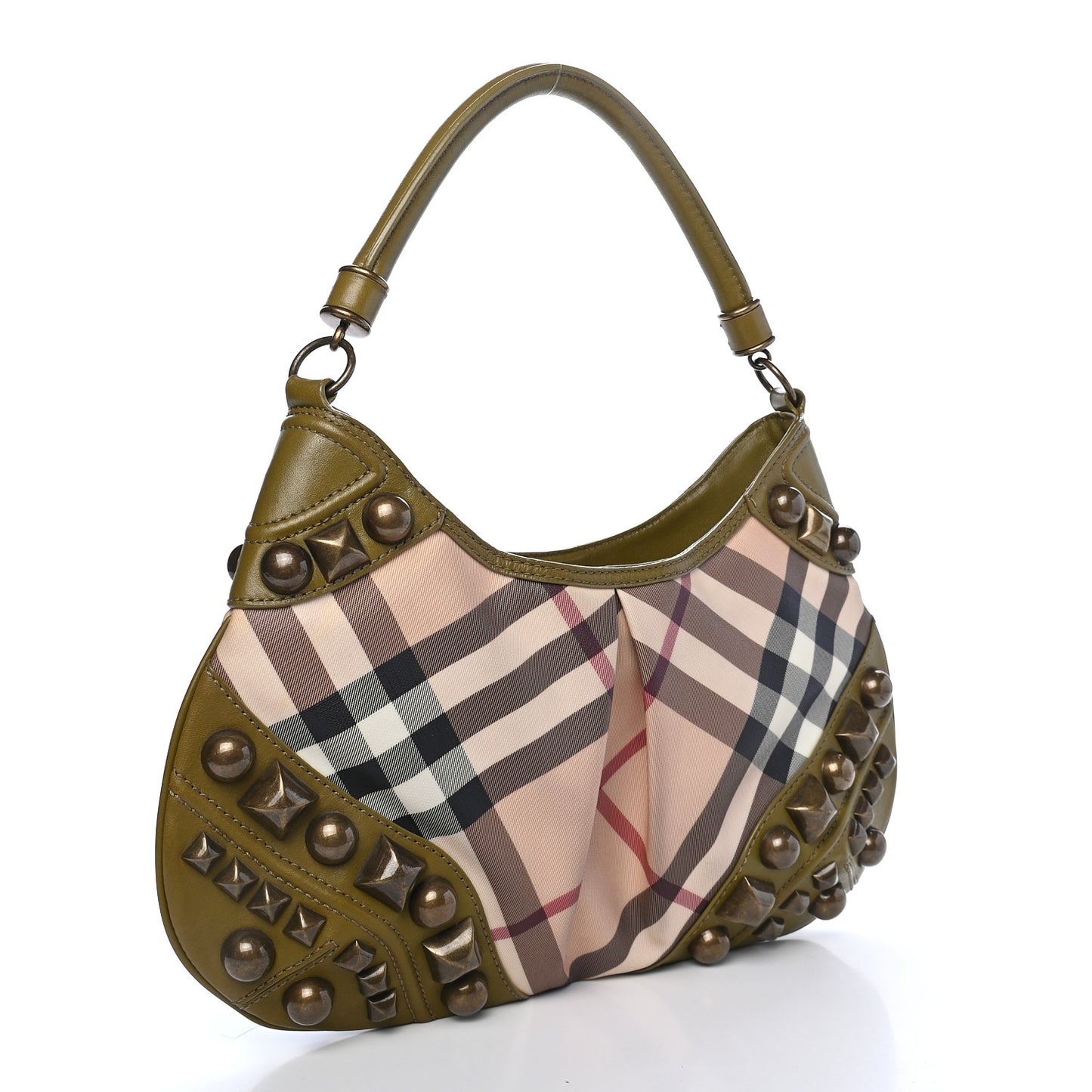 Nova Check Mega Stud Medium Alverton Hobo Green