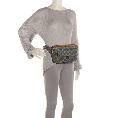 Louis Vuitton Monogram Denim Bum Bag Blue 2 of 7
