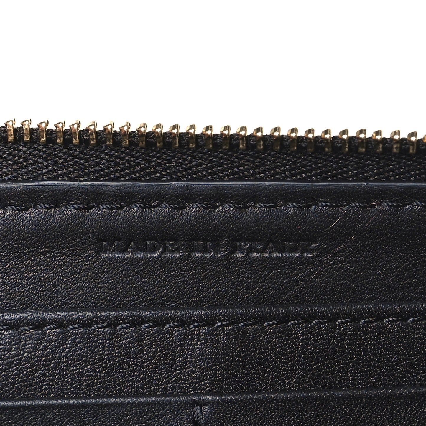 Calfskin Haymarket Check Elmore Zip Around Wallet Black