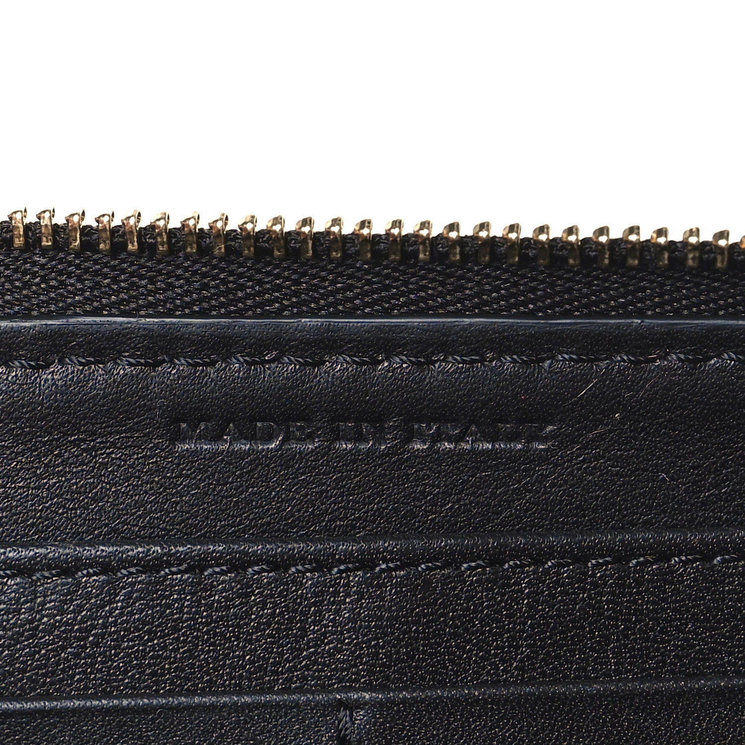 Burberry Calfskin Haymarket Check Elmore Zip Around Wallet Black 7 of 7