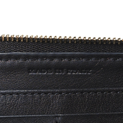 Burberry Calfskin Haymarket Check Elmore Zip Around Wallet Black 7 of 7