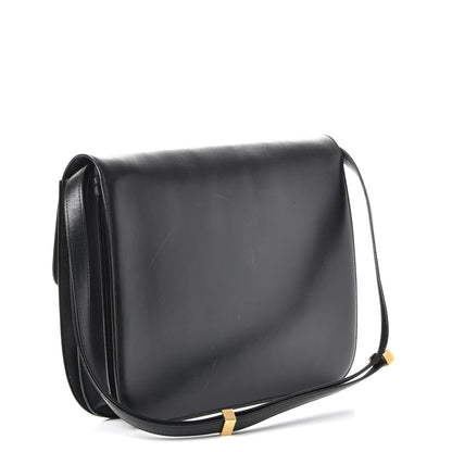 Celine Liege Calfskin Large Classic Box Flap Bag Black 3 of 16