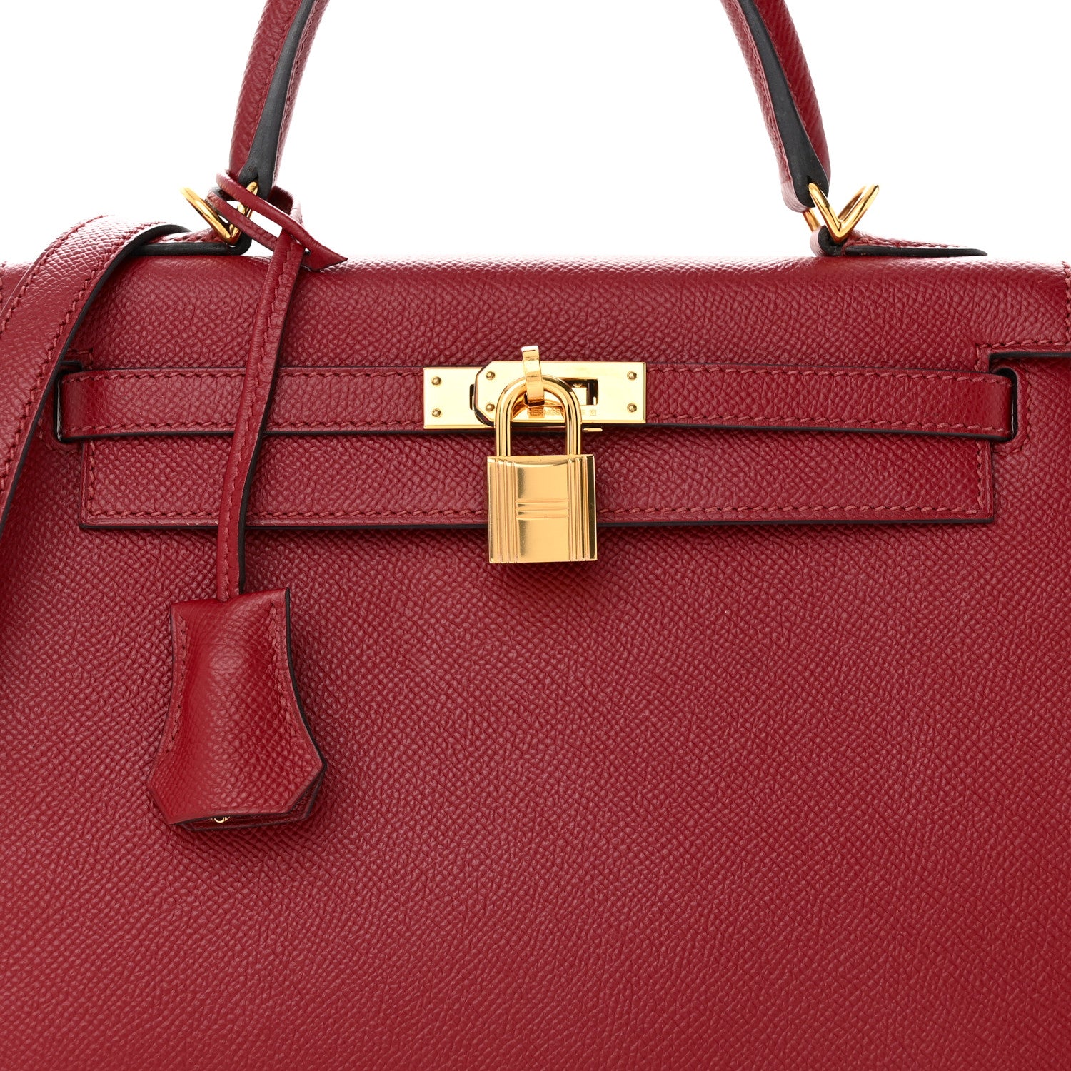 Hermes Epsom Kelly Sellier 25 Rouge Grenat 7 of 10