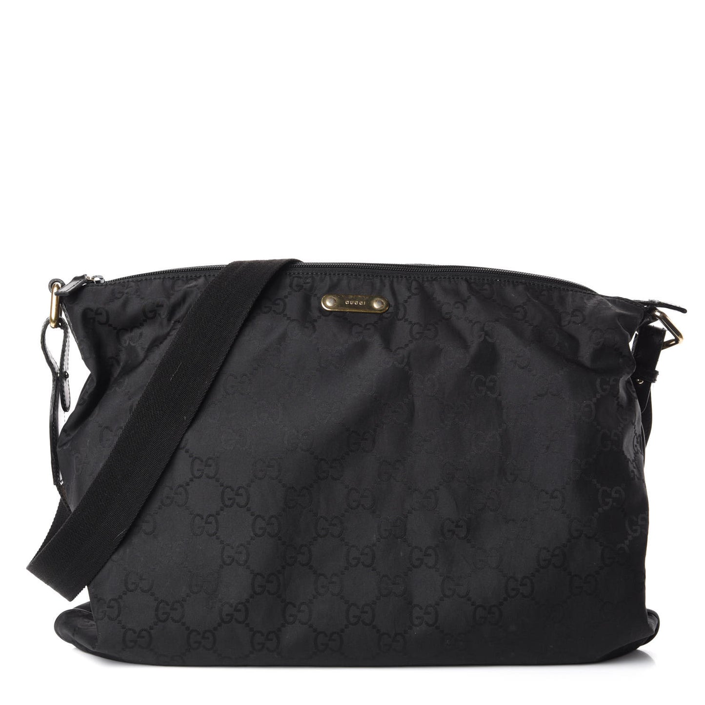 Nylon Monogram Messenger Black