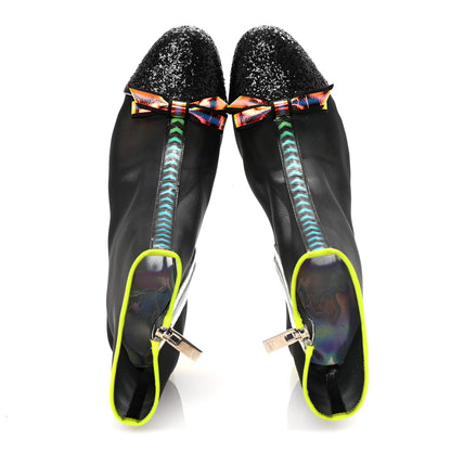 Christian Louboutin Mesh Checkypoint 55 Booties 39 Black 2 of 9