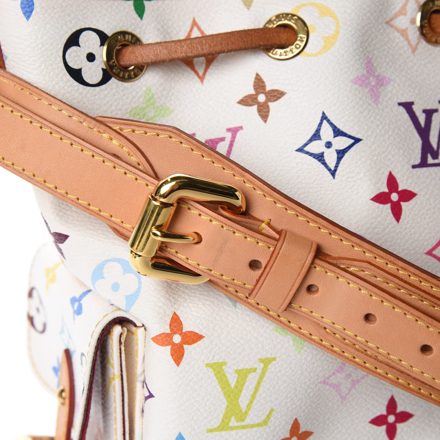 Louis Vuitton Monogram Multicolor Petit Noe White 17 of 18