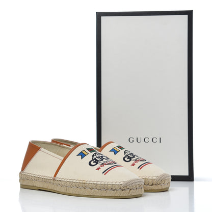 Gucci Canvas Worldwide Mens Espadrilles 7.5 Raw Cognac 14 of 14