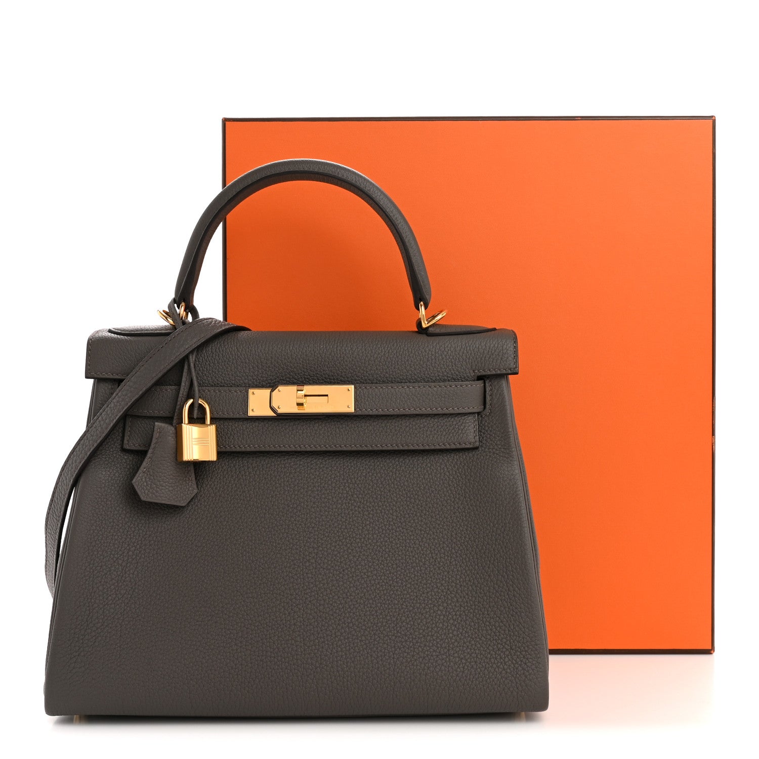 Hermes Togo Kelly Retourne 28 Etain 13 of 13