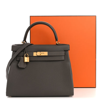 Hermes Togo Kelly Retourne 28 Etain 13 of 13