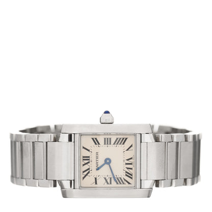 Cartier Stainless Steel 20mm Tank Francaise Quartz Watch 2 of 5