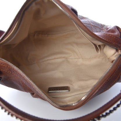 Chanel Caviar Stitched Outdoor Ligne Hobo Brown 5 of 11