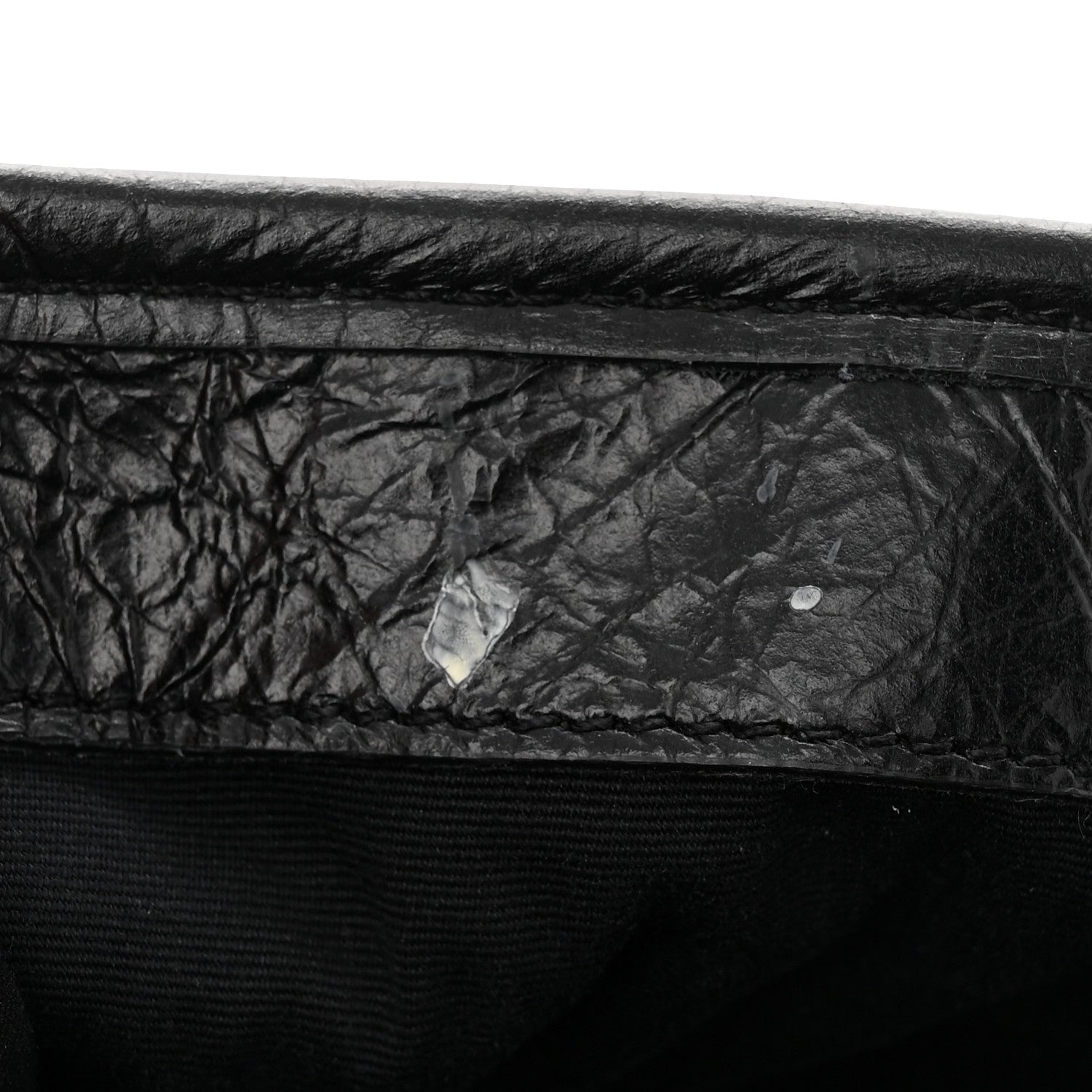 Saint Laurent Crinkled Calfskin Matelasse Monogram Large Niki Chain Satchel Black 12 of 12