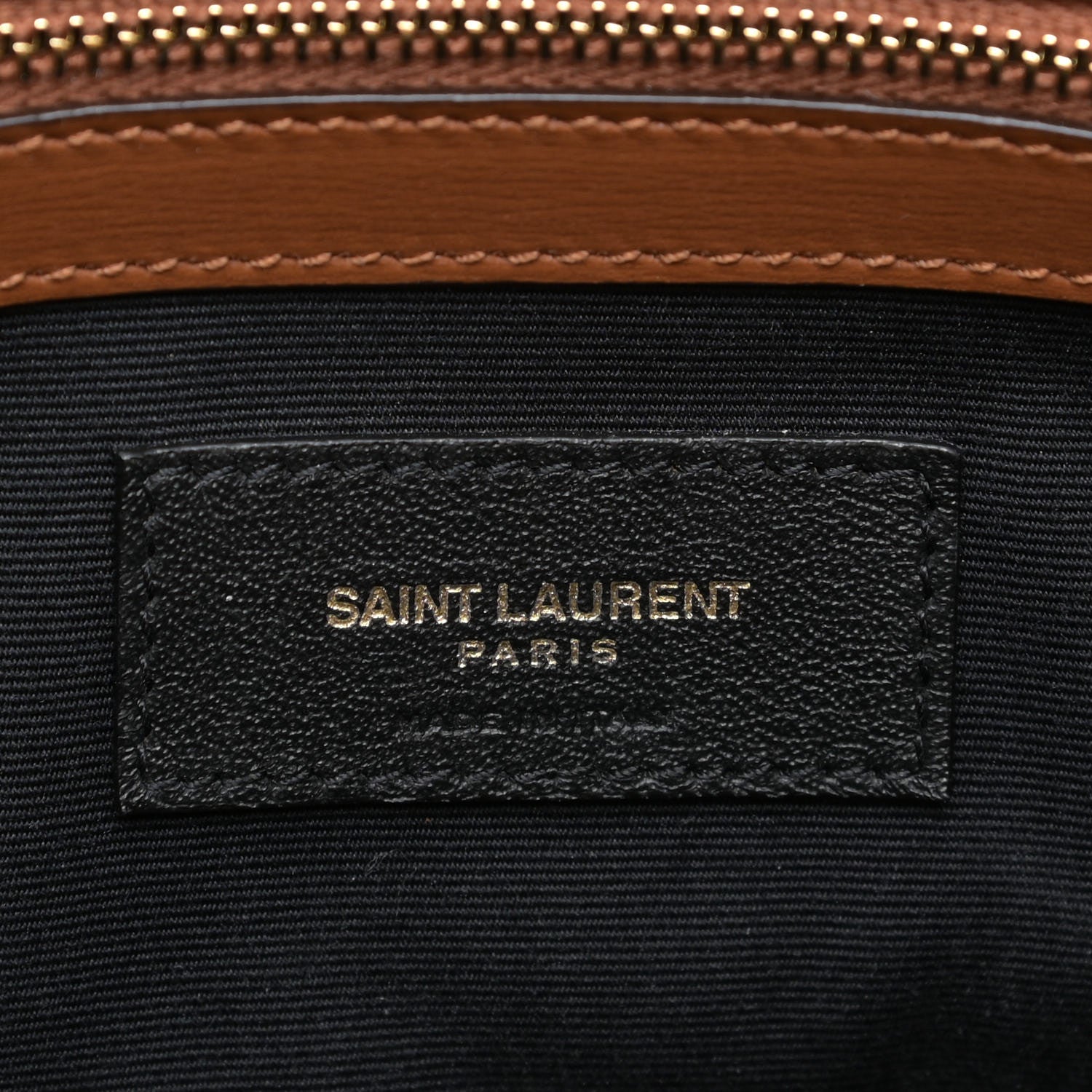 Saint Laurent Calfskin Small Manhattan Shopper Tote Brick Ebony Dark 8 of 11