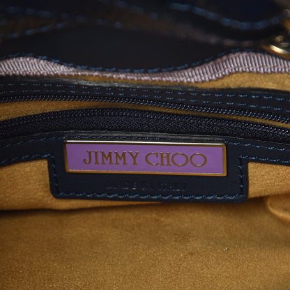Jimmy Choo Crushed Patent Riki Bag Blue 6 of 8